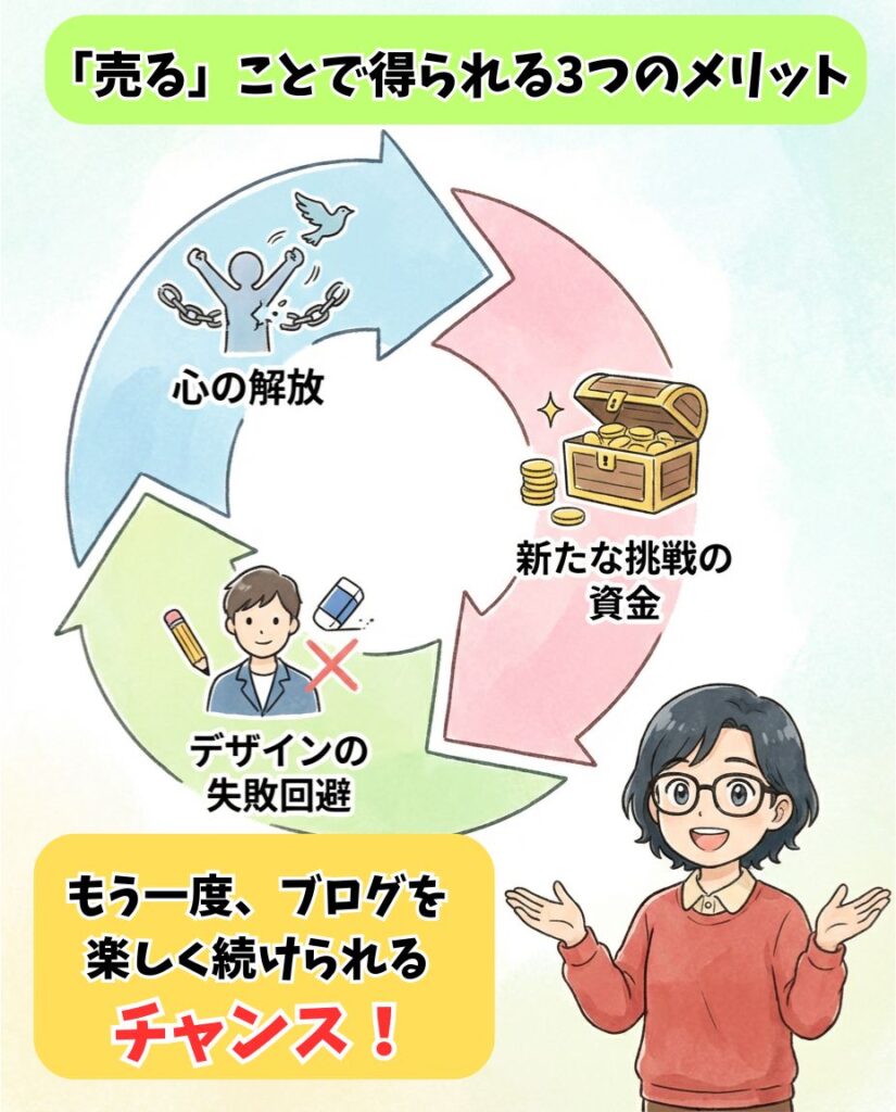 「売る」ことで得られる3つのメリット
